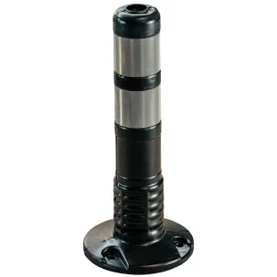 Słupek parkingowy blokujący T-FLEX | PCV, 45 cm, na stopie, elastyczny, uchylny